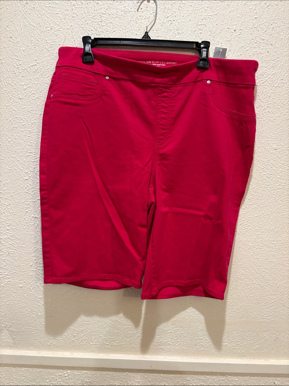 Chico's Slim Leg Bermuda Shorts - Hot Pink